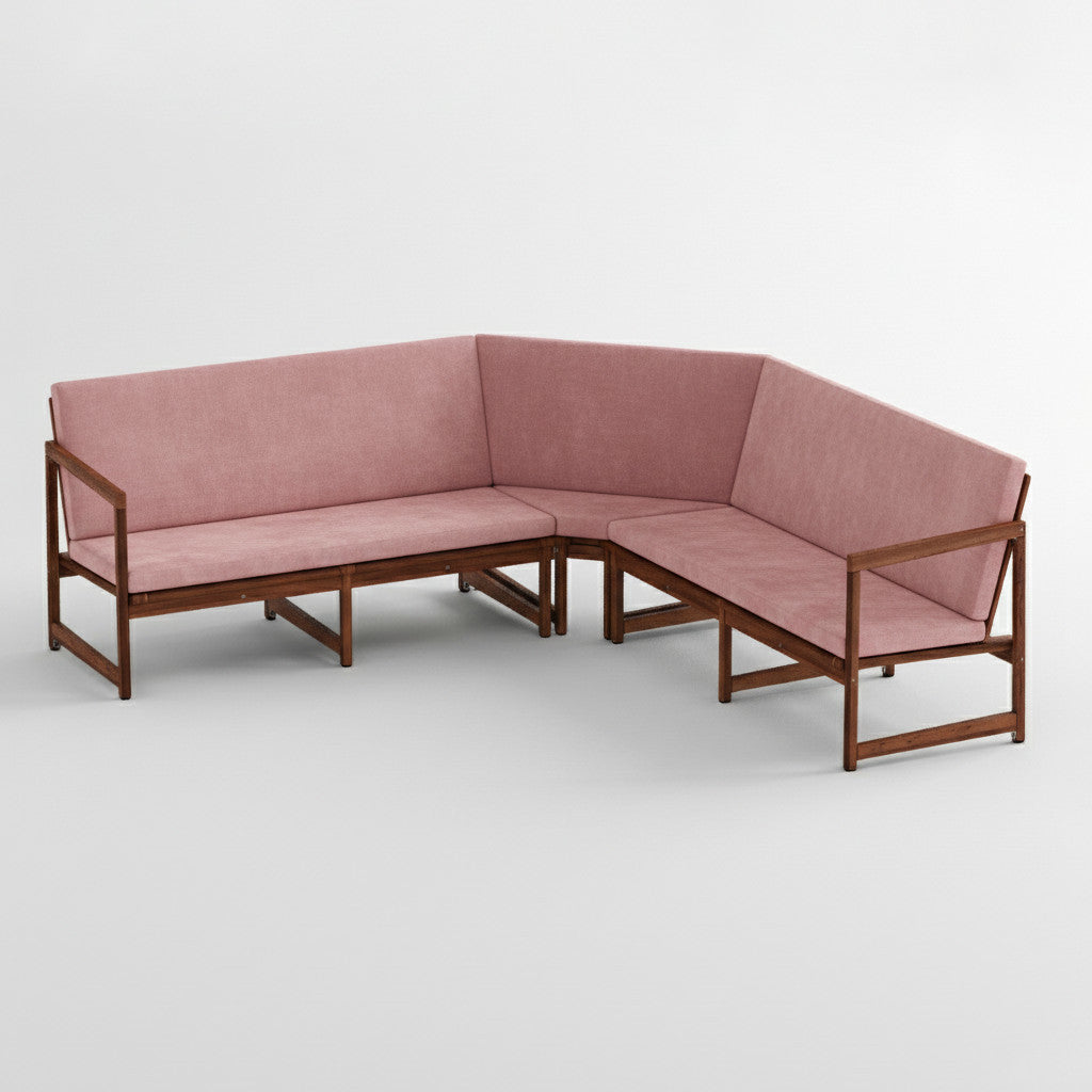 3-teilig - Eckbank Polster mit Rückenlehne