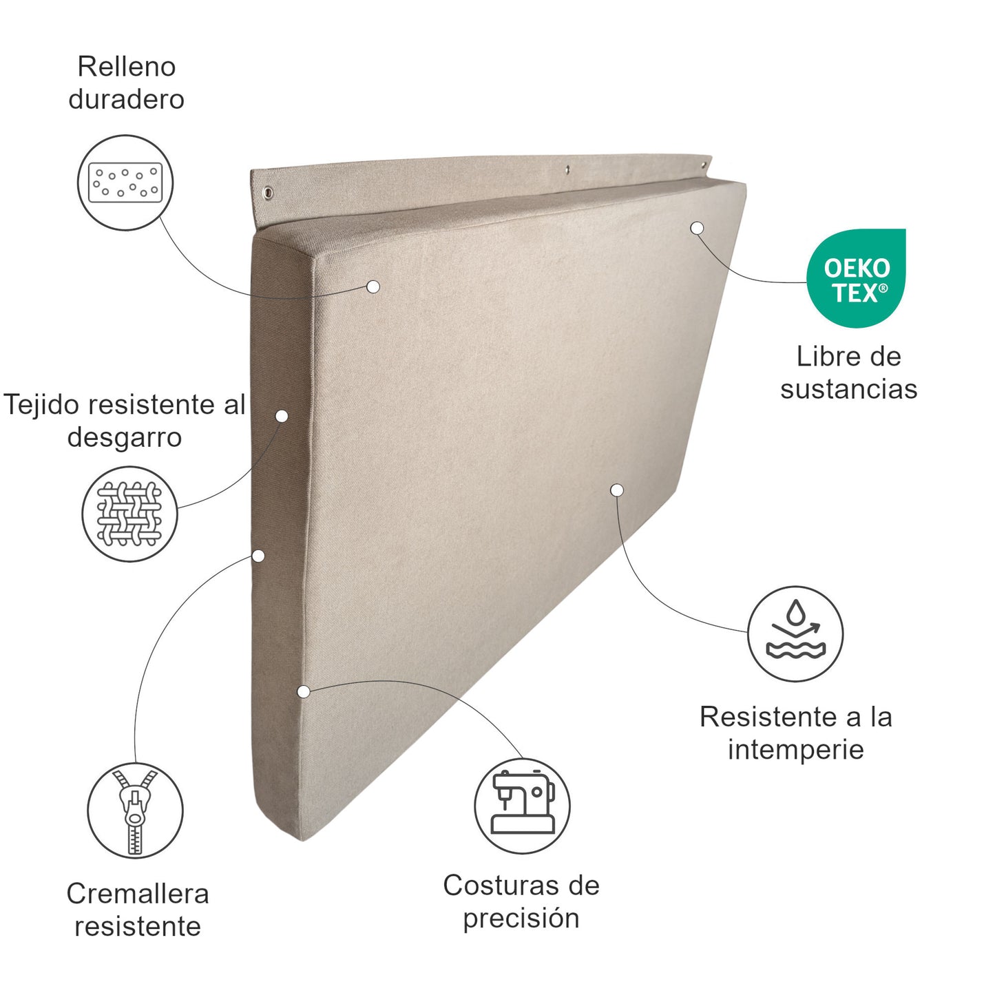 Cojín de pared para colgar - Exterior
