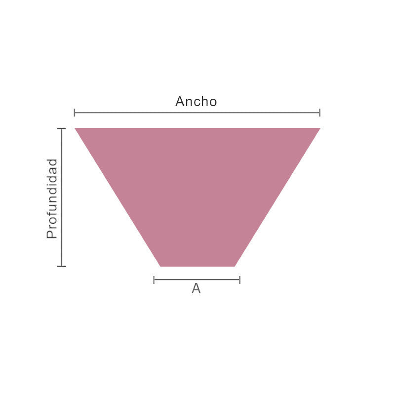 Cuscino per sedia trapezoidale su misura