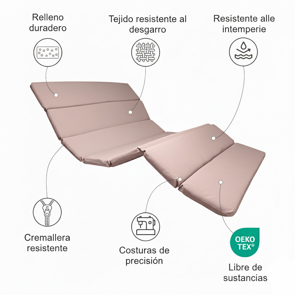 Cuscino per lettino curvo e lettino ondulato