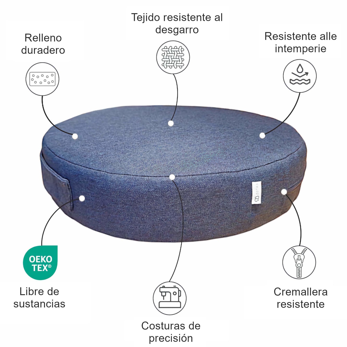 Cuscini da pavimento rotondi - Esterno