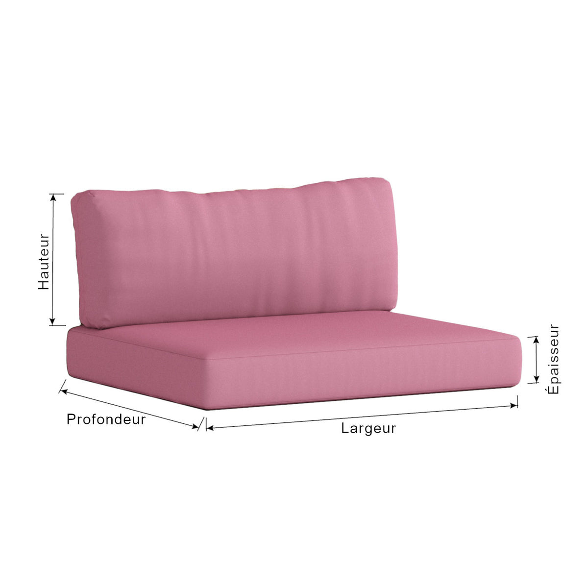 Coussin d'assise avec dossier Flopkissen