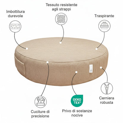 Cuscini da pavimento rotondi