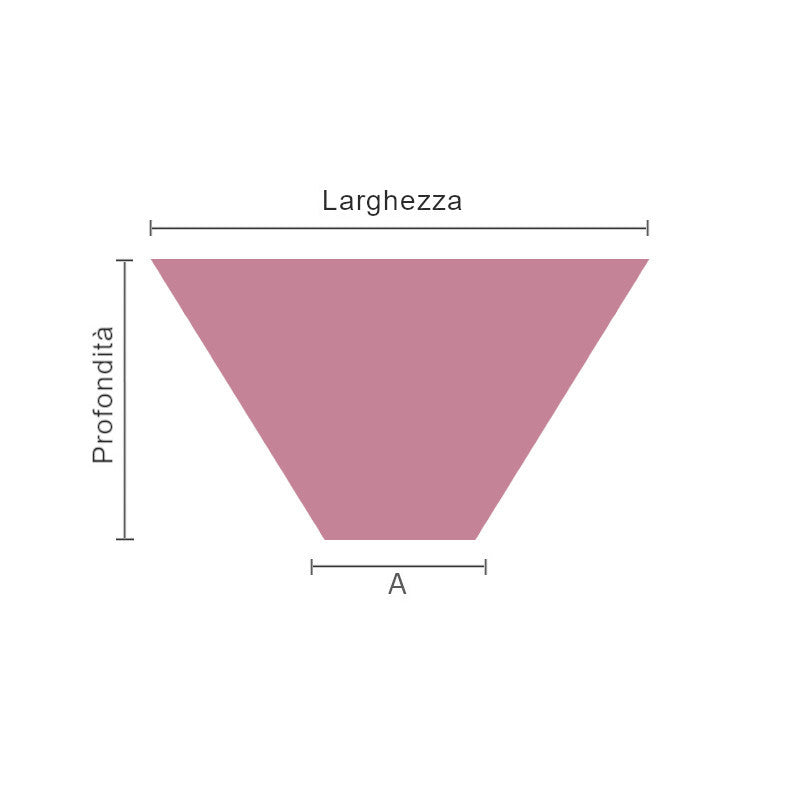 Cuscino per sedia trapezoidale su misura