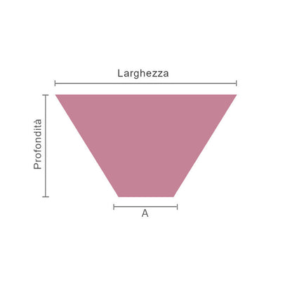 Cuscino per sedia trapezoidale su misura