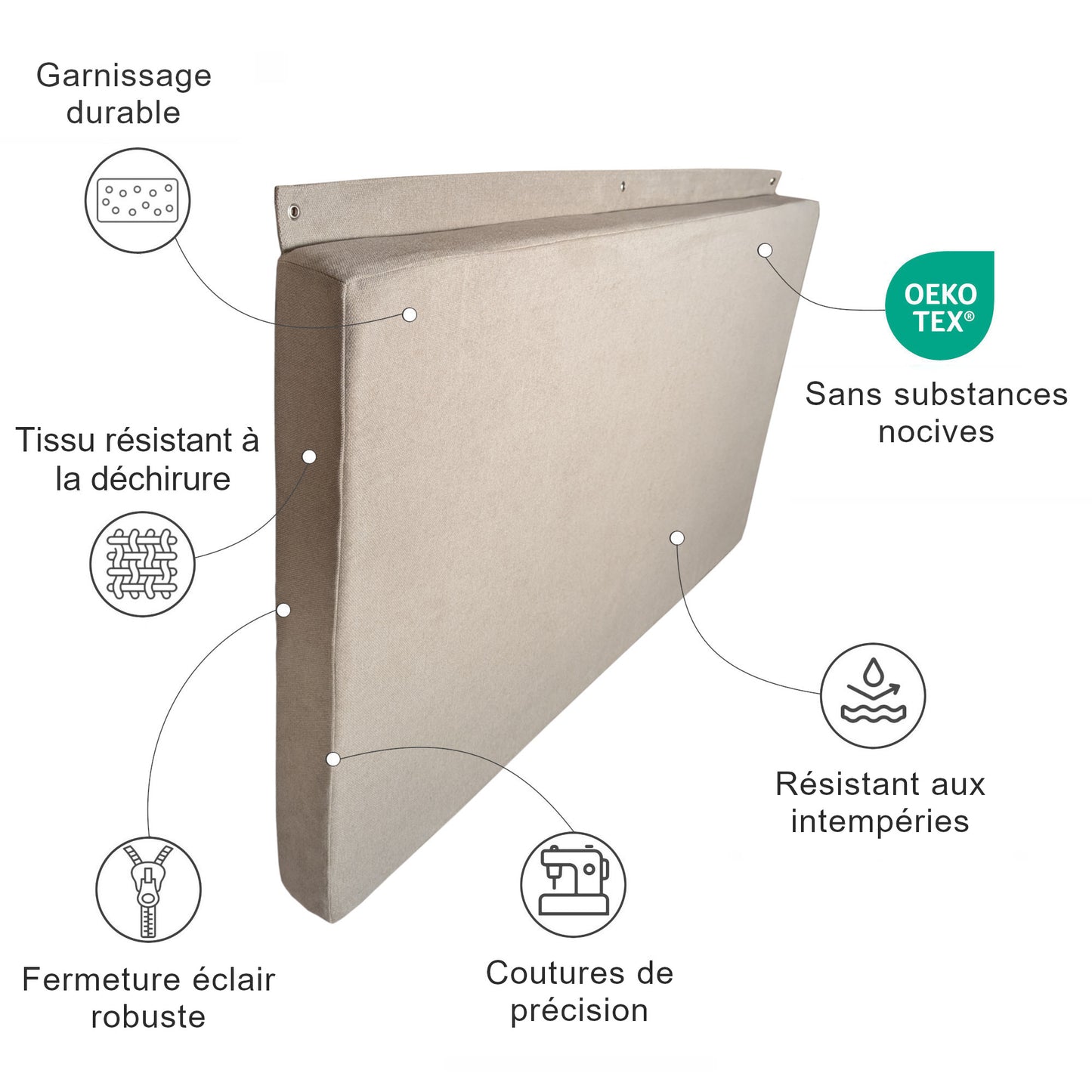 Cuscino da parete sospeso - Esterno