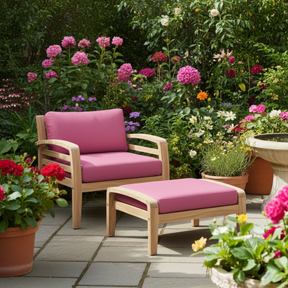 Outdoor Lounge Sitzkissen mit Flopkissen Rückenlehne nach Mass
